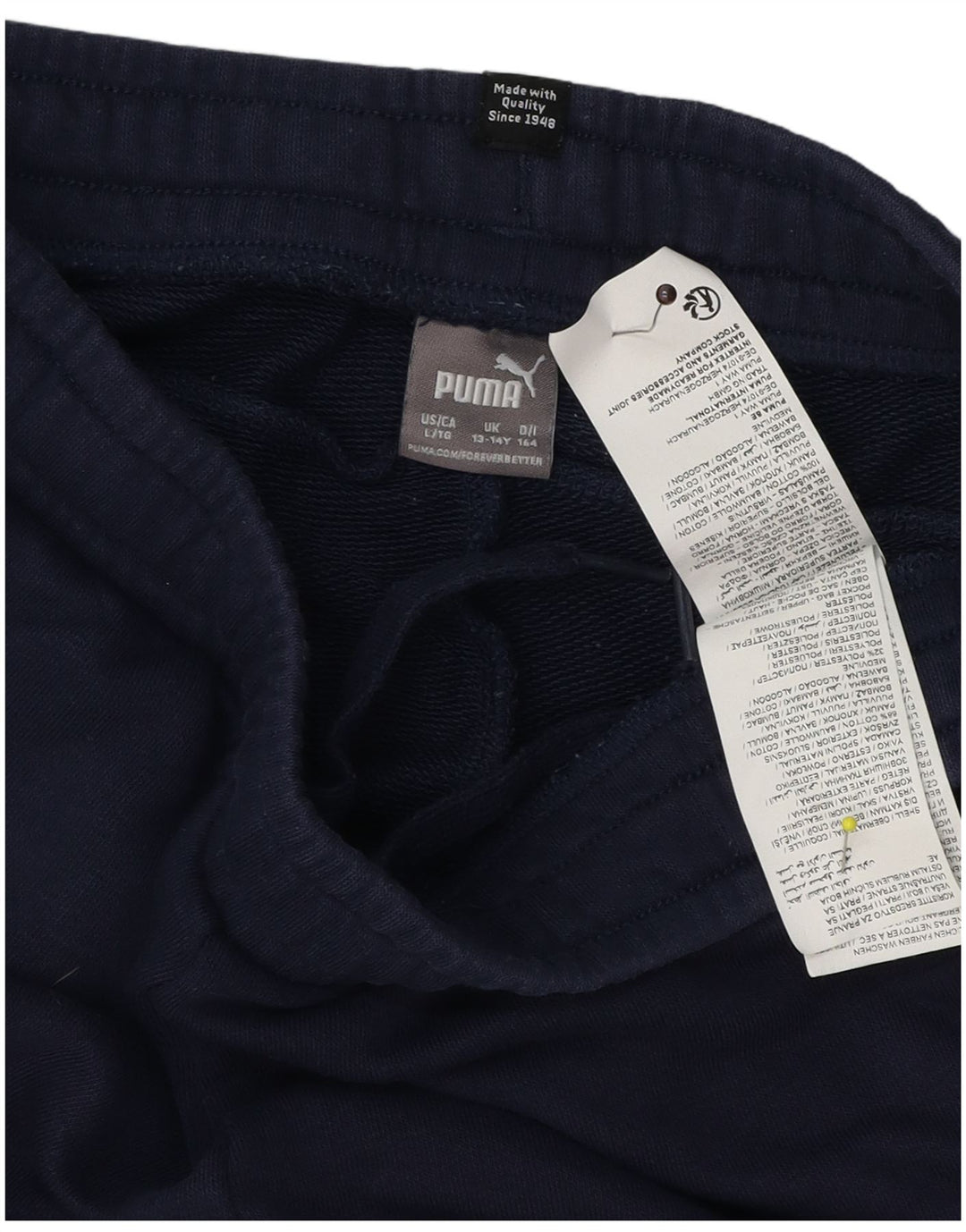 Puma drenge sportsshorts 13-14 år marineblå bomuld