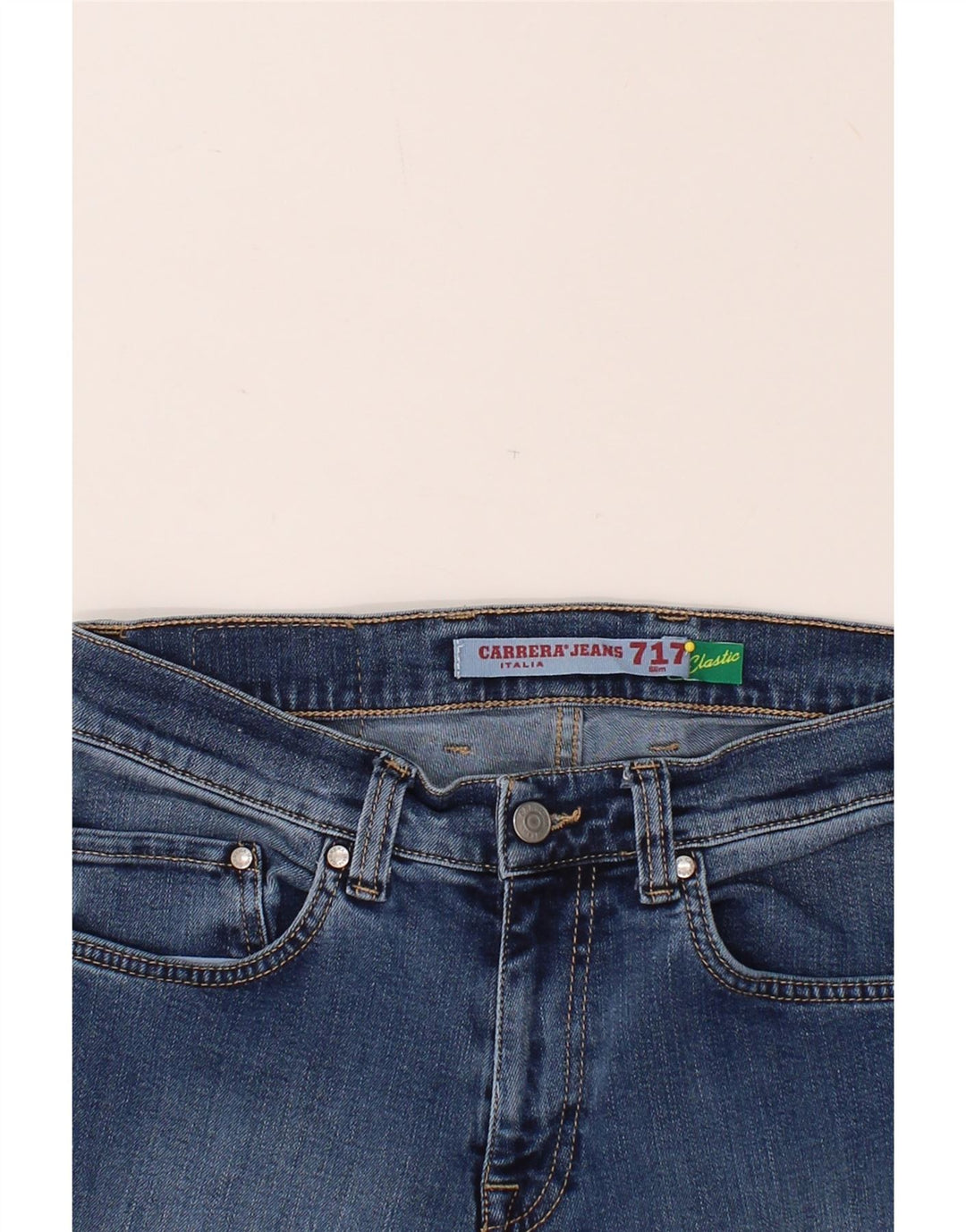 CARRERA Womens 717 Slim Jeans IT 46 Large W32 L31 Blue Cotton Vintage Carrera and Second-Hand Carrera from Messina Hembry 