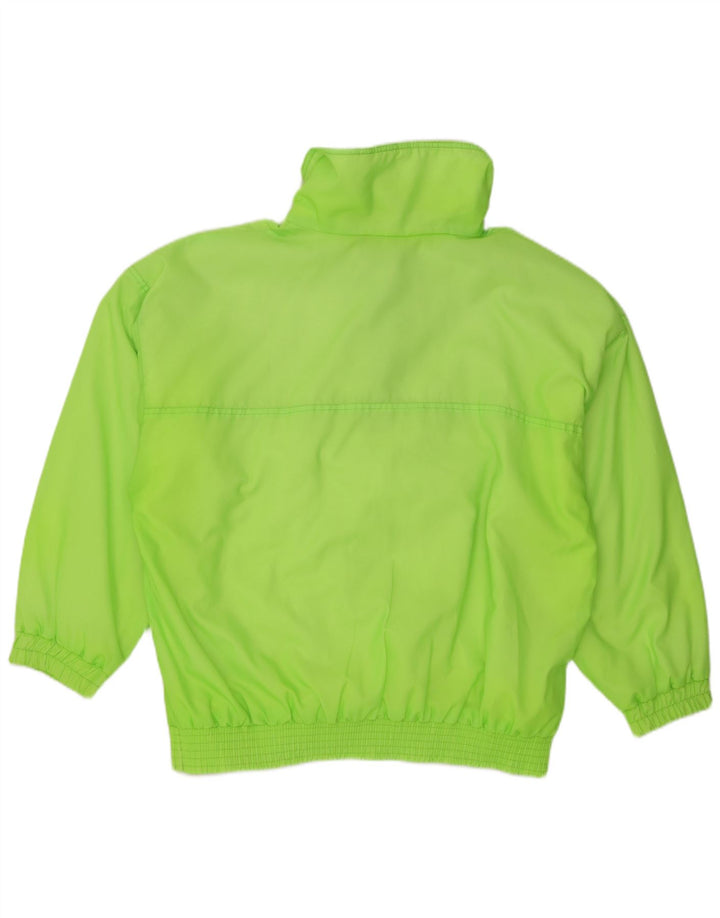 Autentisk Herre Anorak træningsdragt Topjakke UK 38 Medium Grøn Polyamid