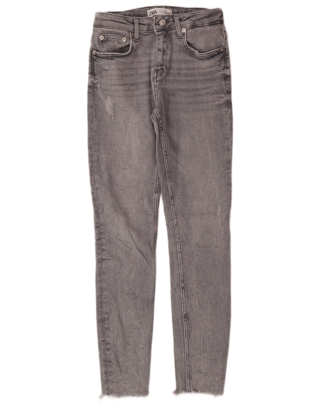 Zara Dame Skinny Jeans EU 36 XS W26 L28 Grå Bomuld Moderne
