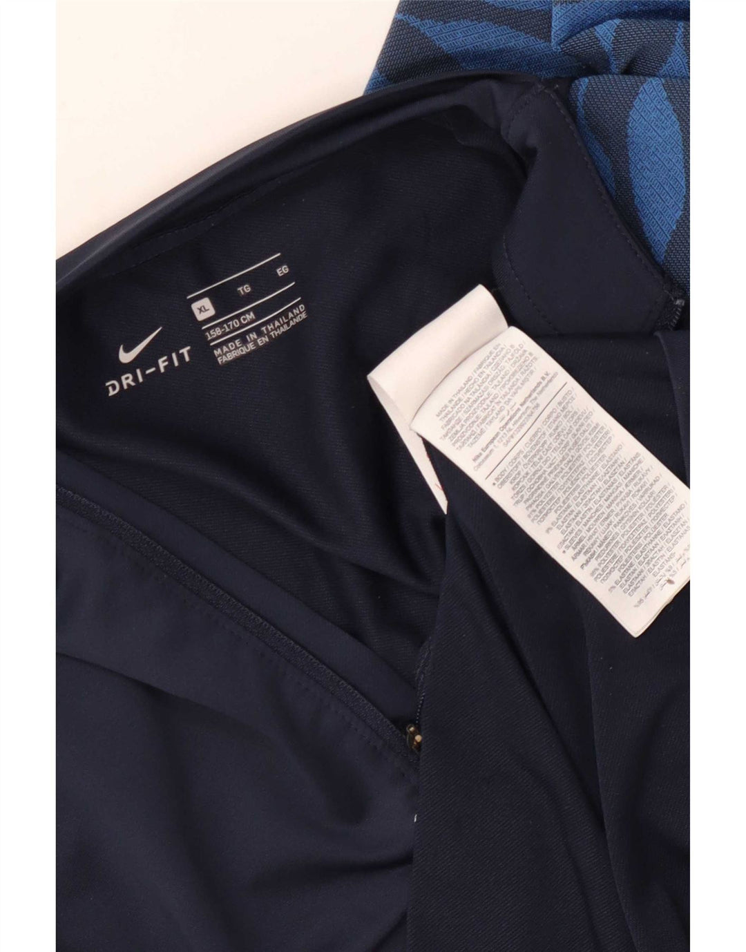 Nike Boys Dri Fit Pullover træningsdragt top 13-14 år XL marineblå