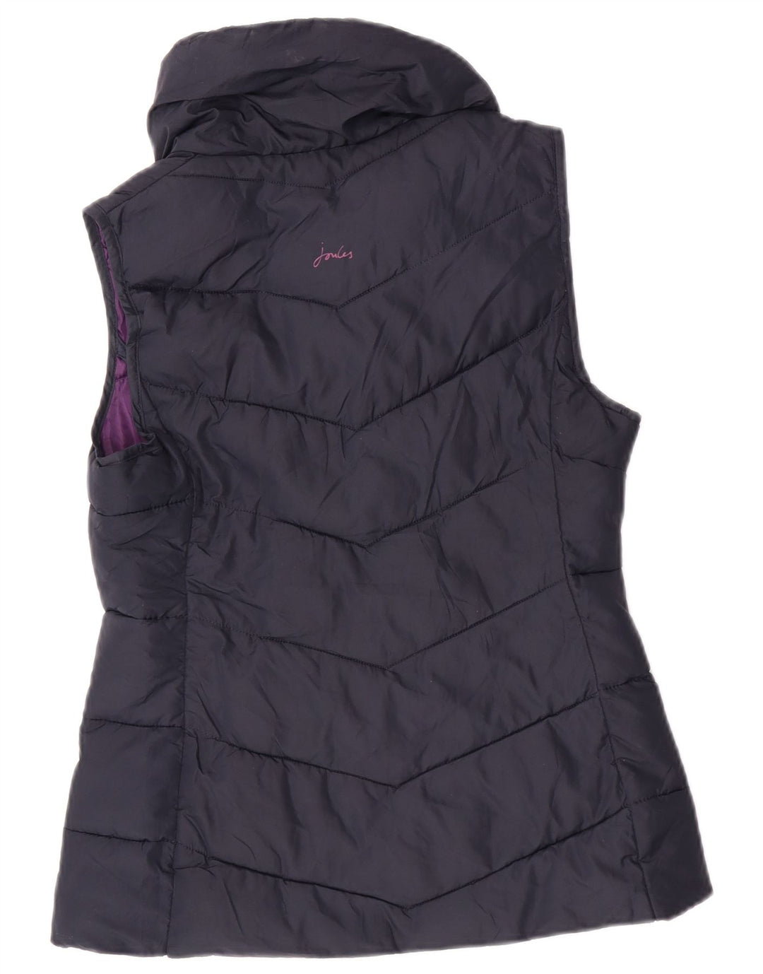 Joules Womens Polstret Gilet UK 10 Small Navy Blue Polyester