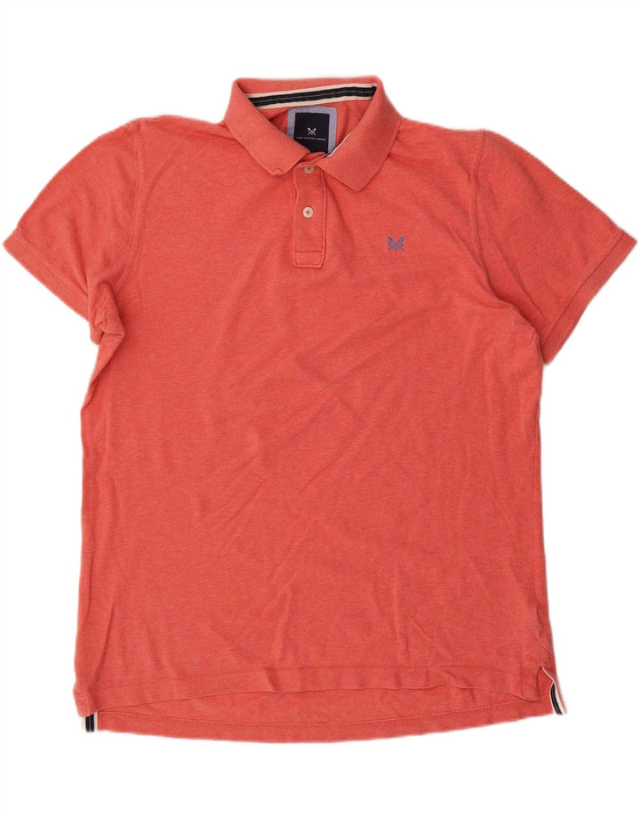 CREW CLOTHING Herre poloshirt Stor orange bomuld