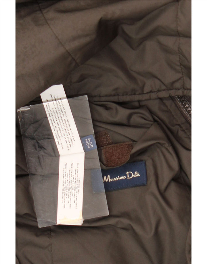 Massimo Dutti Herre Liner Polstret Gilet EU 52 Stor Grå Polyester