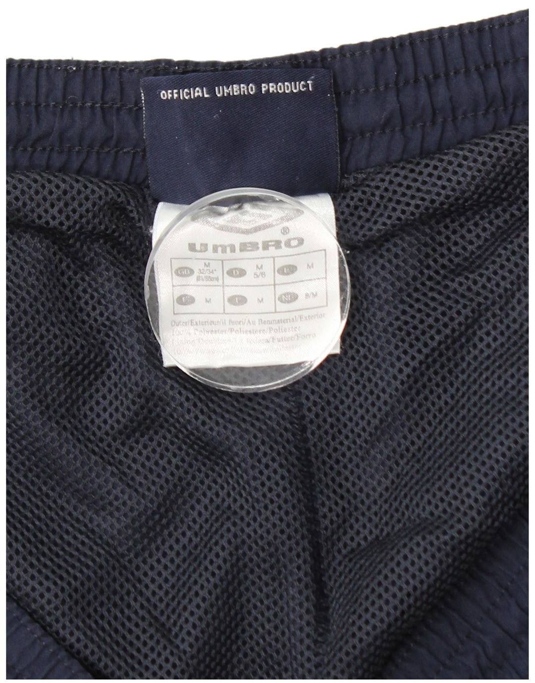 Umbro Herre grafiske sportsshorts Medium Marineblå Colourblock Polyester