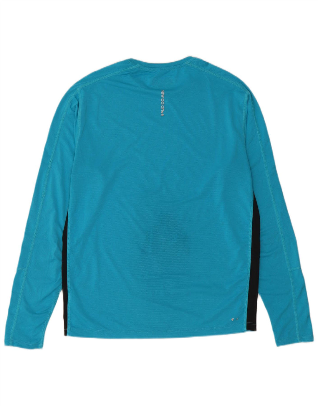 New Balance Herre Top Langærmet Medium Blue Colourblock Polyester