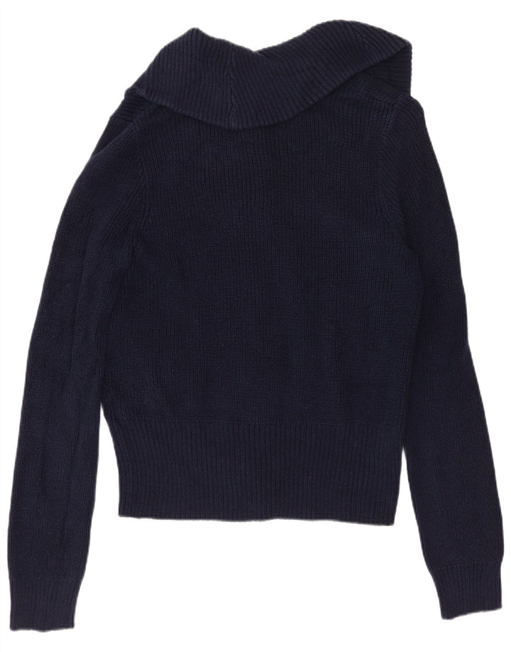 CHAPS Cardigan sweater til kvinder UK 10 Lille marineblå bomuld