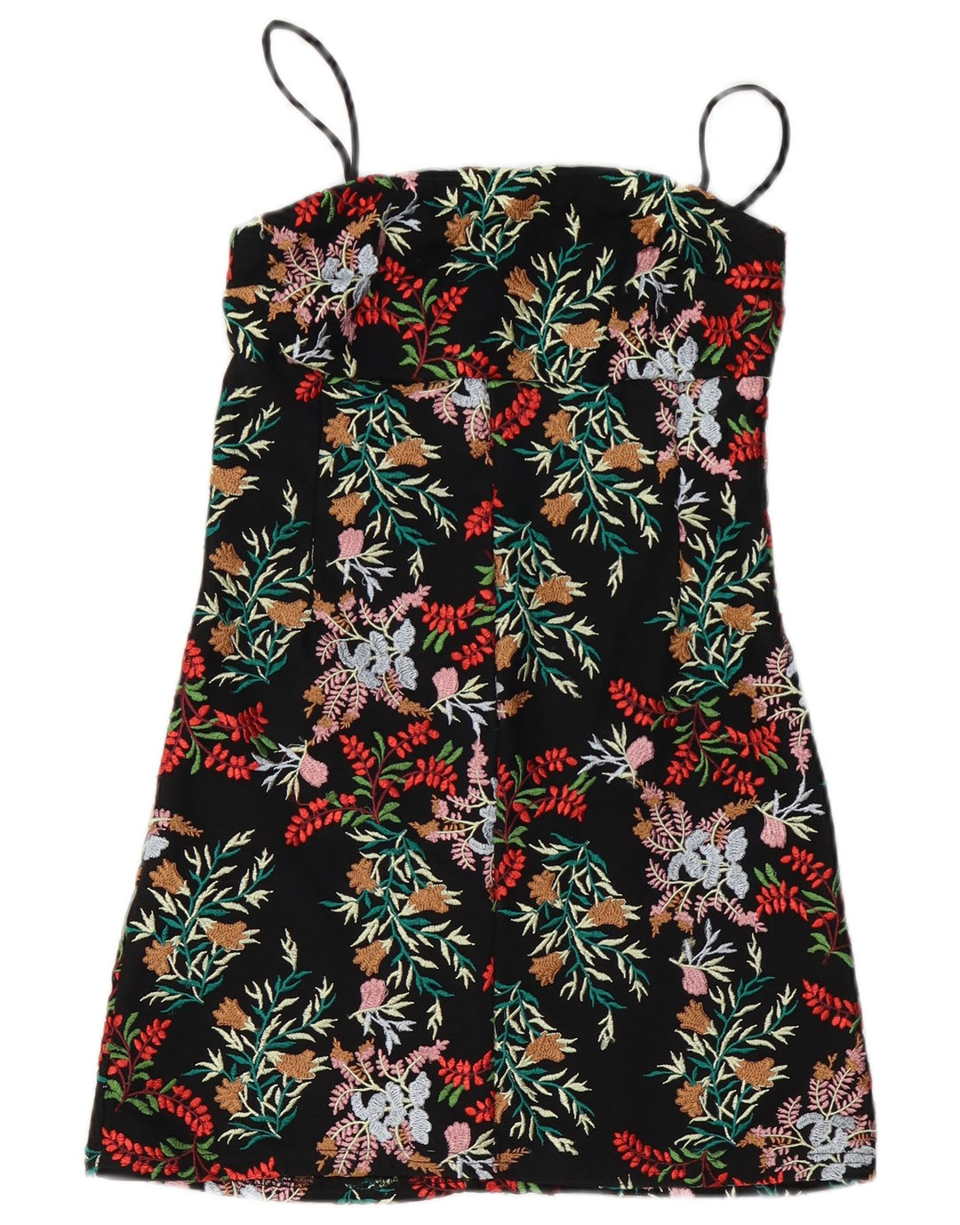NÅLE OG NÅLE Dame Slip Dress UK 8 Small Black Floral