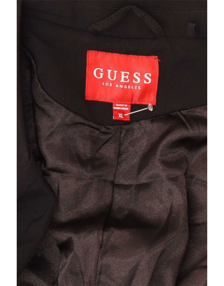 Guess Dame Overfrakke UK 18 XL Sort Polyester