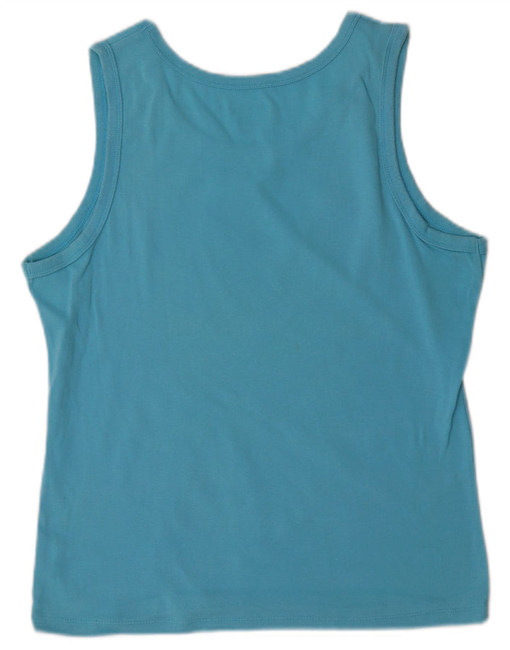 Champion Damevest Top UK 14 Large Blue Cotton
