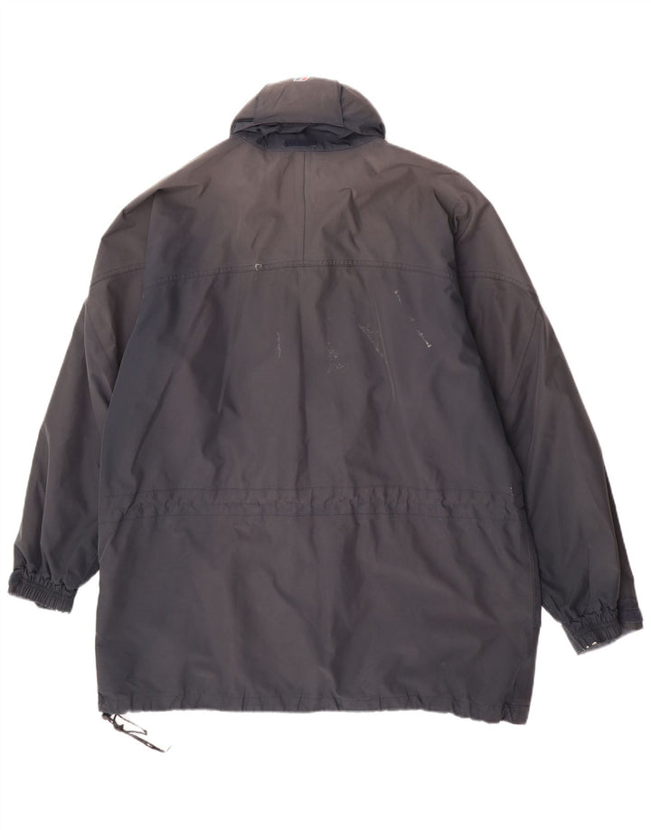 Berghaus Regnjakke med hætte til mænd UK 42 XL Navyblå polyester