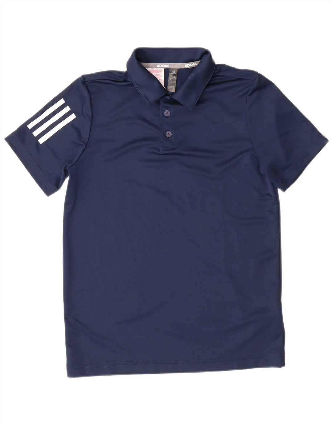ADIDAS drenge poloskjorte 11-12 år marineblå polyester