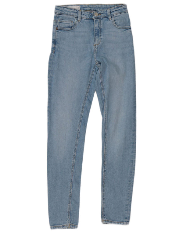 Zara Girls Skinny Jeans 11-12 År W22 L27 Blå
