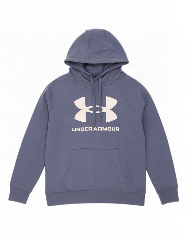 Under Armour Grafisk hættetrøje til mænd, stor blå bomuld
