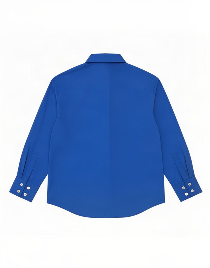 Zara Dameskjorte UK 14 Medium Blue Polyester