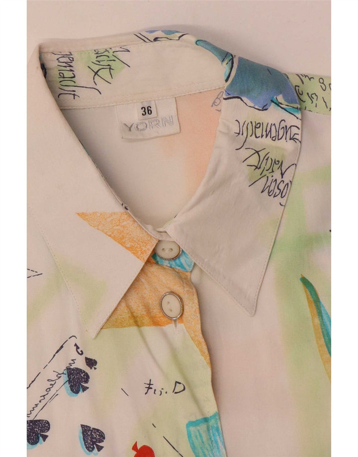 Yorn Dame Oversized abstrakt mønster skjorte EU 36 Small Multicoloured
