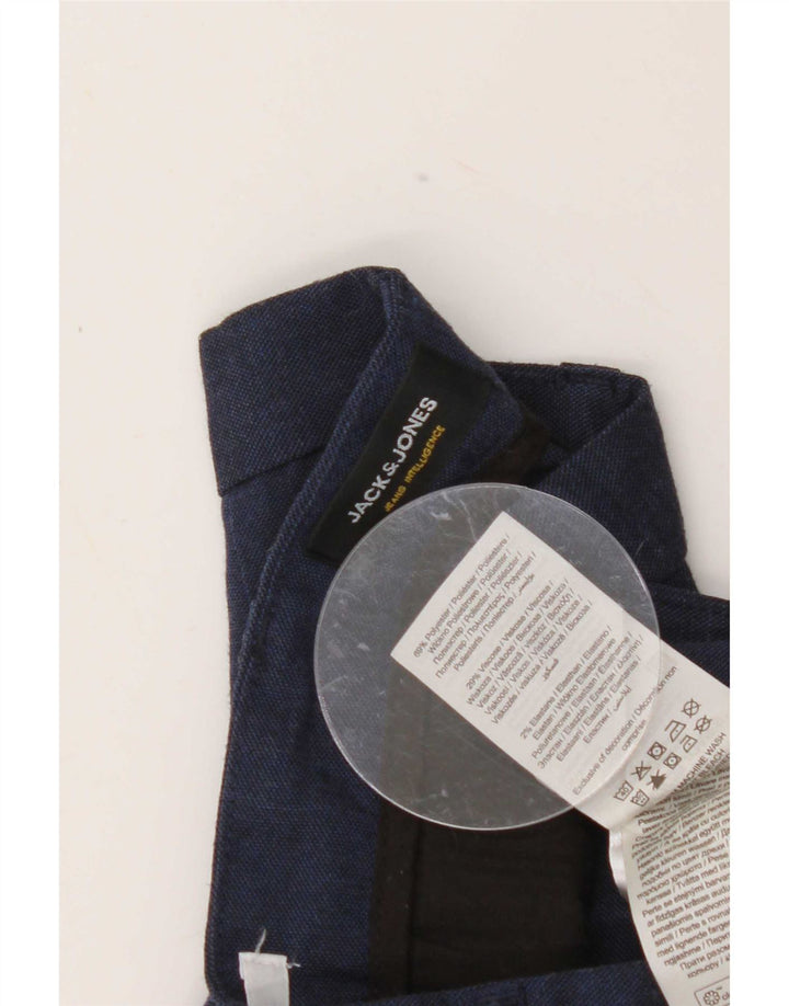 Jack & Jones Herre Chino Shorts Large W34 Navy Blue Polyester