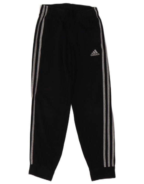 Adidas Drenge Træningsdragt Bukser Joggers 9-10 År Sort Bomuld
