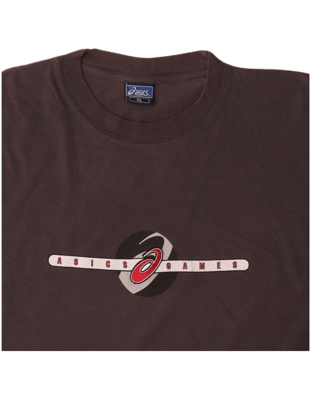 Asics Herre Grafisk T-Shirt Top XL Grå Bomuld