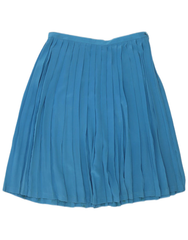Vintage damekniv plisseret nederdel W32 Large Blue
