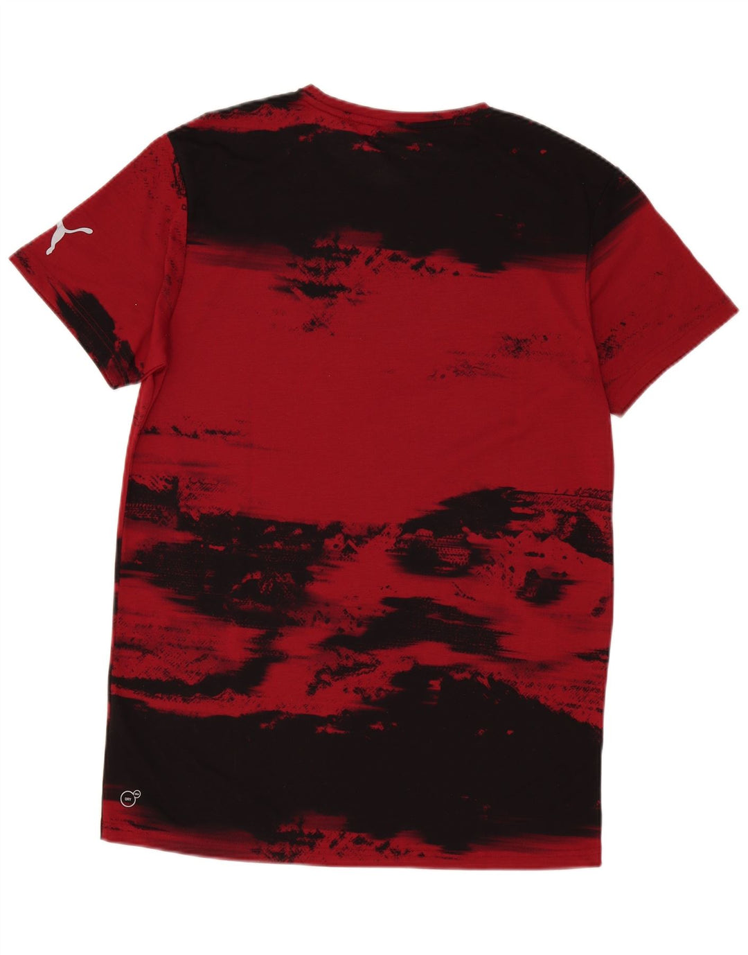 Puma Herre T-shirt Top Medium Burgundy Colourblock