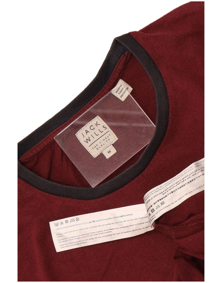 Jack Wills Herre T-shirt Top Medium rødbrun bomuld