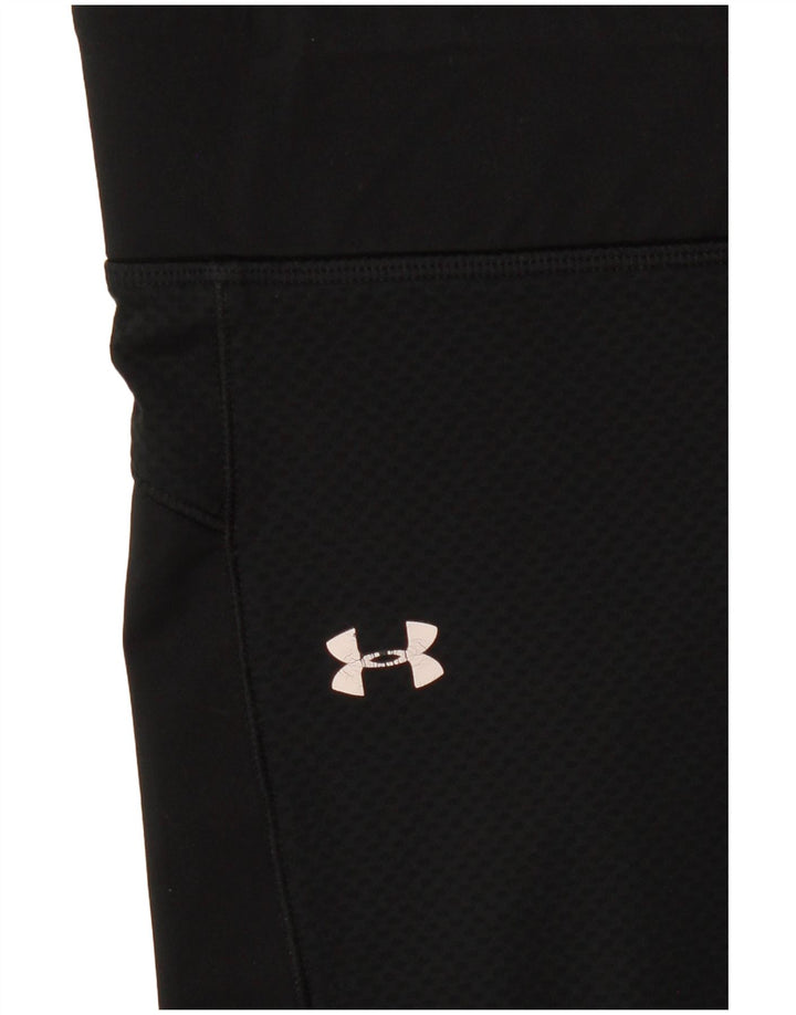 Under Armour Womens Leggings UK 12 Medium Black Geometric