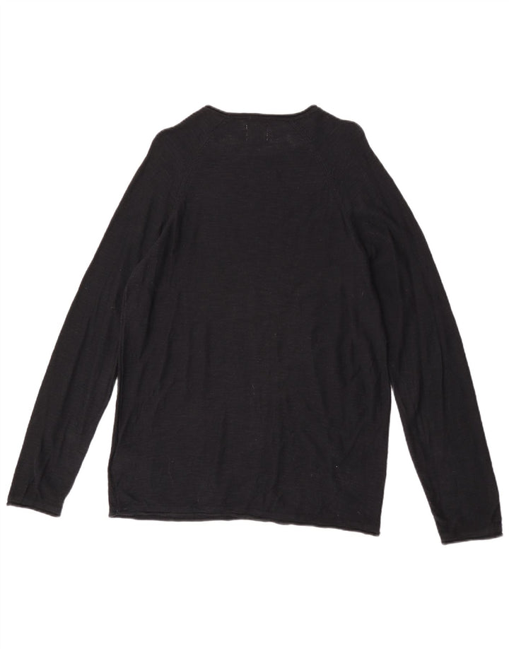 Lee Herre rund hals sweater lille sort bomuld