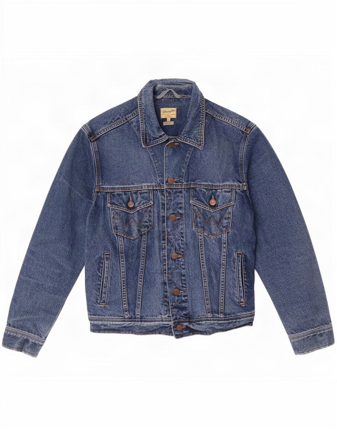 Wrangler Herre Casual Fit denimjakke UK 40 Large Blue