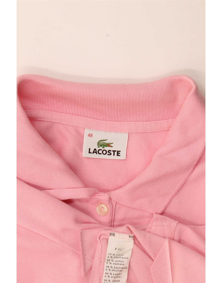 Lacoste Dame Polo Shirt Størrelse 48 XL Pink Bomuld