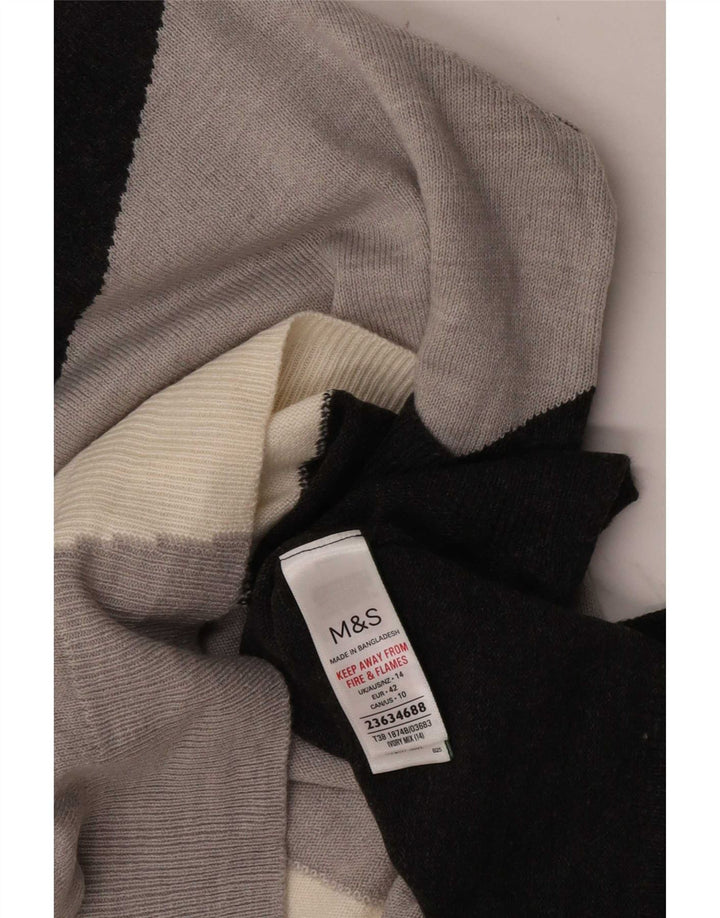 Marks & Spencer Dame sweater med rund hals DK 14 Stor Flerfarvet