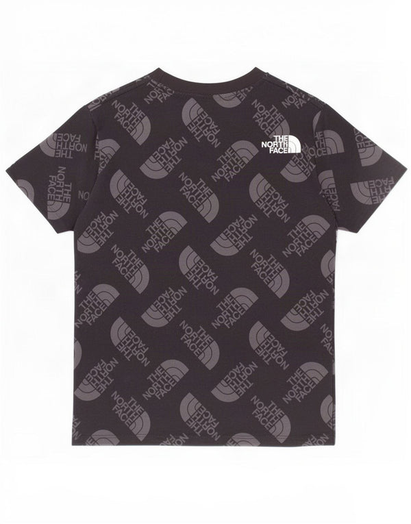 The North Face Boys Grafisk T-Shirt Top 9-10 År Medium Sort Bomuld