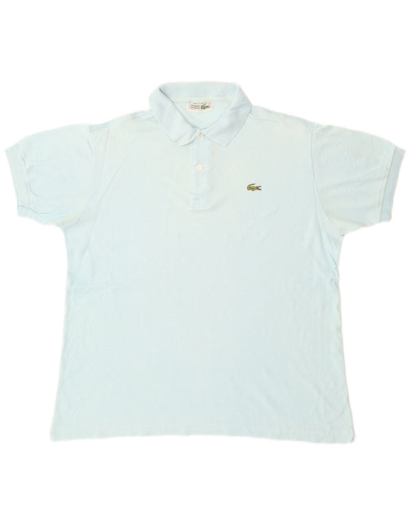 Lacoste Herre Polo Shirt Str. 5 Large Blå Bomuld