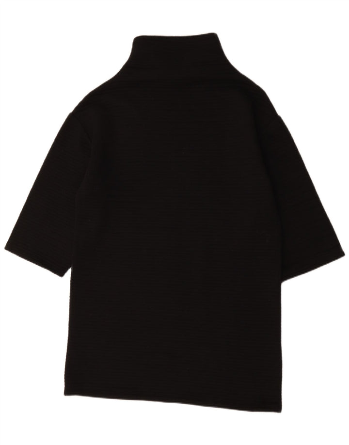 Zara Dame Top 3/4 ærme UK 14 Medium Sort Polyester