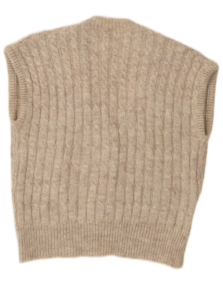 Vintage dame cardigan sweater UK 14 Medium Beige