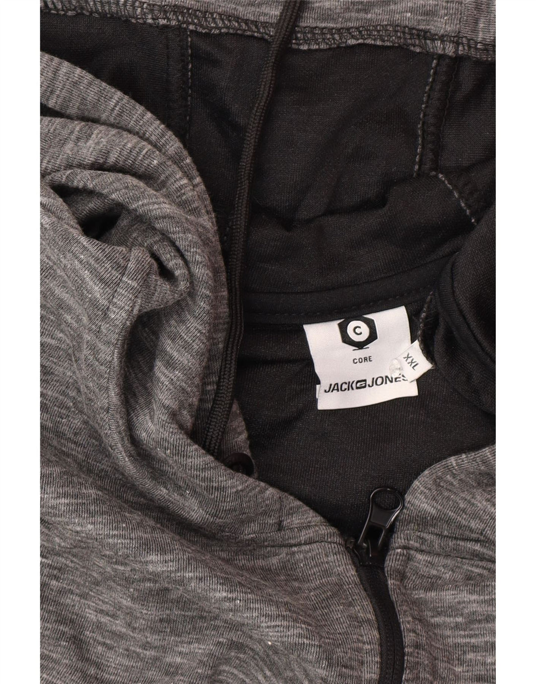Jack & Jones Hættetrøje med lynlås til mænd 2XL Grøn Colourblock Polyester