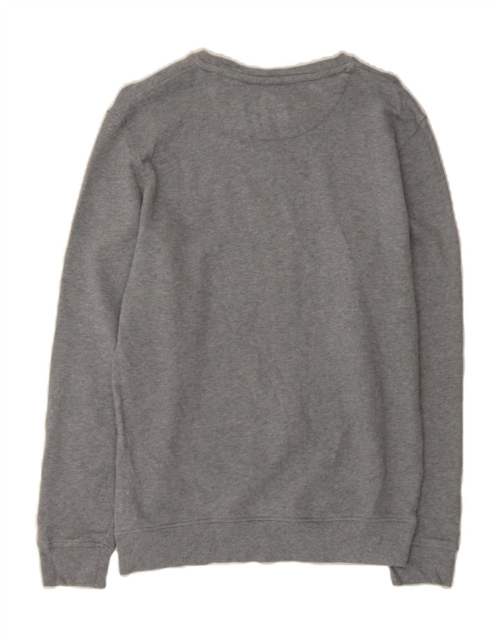 LYLE & SCOTT Mens Sweatshirt Jumper Medium Grey Cotton Vintage Lyle & Scott and Second-Hand Lyle & Scott from Messina Hembry 