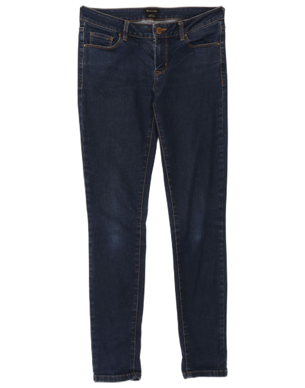 Massimo Dutti Dame Skinny Jeans EU 38 Small W28 L30 Marineblå Bomuld