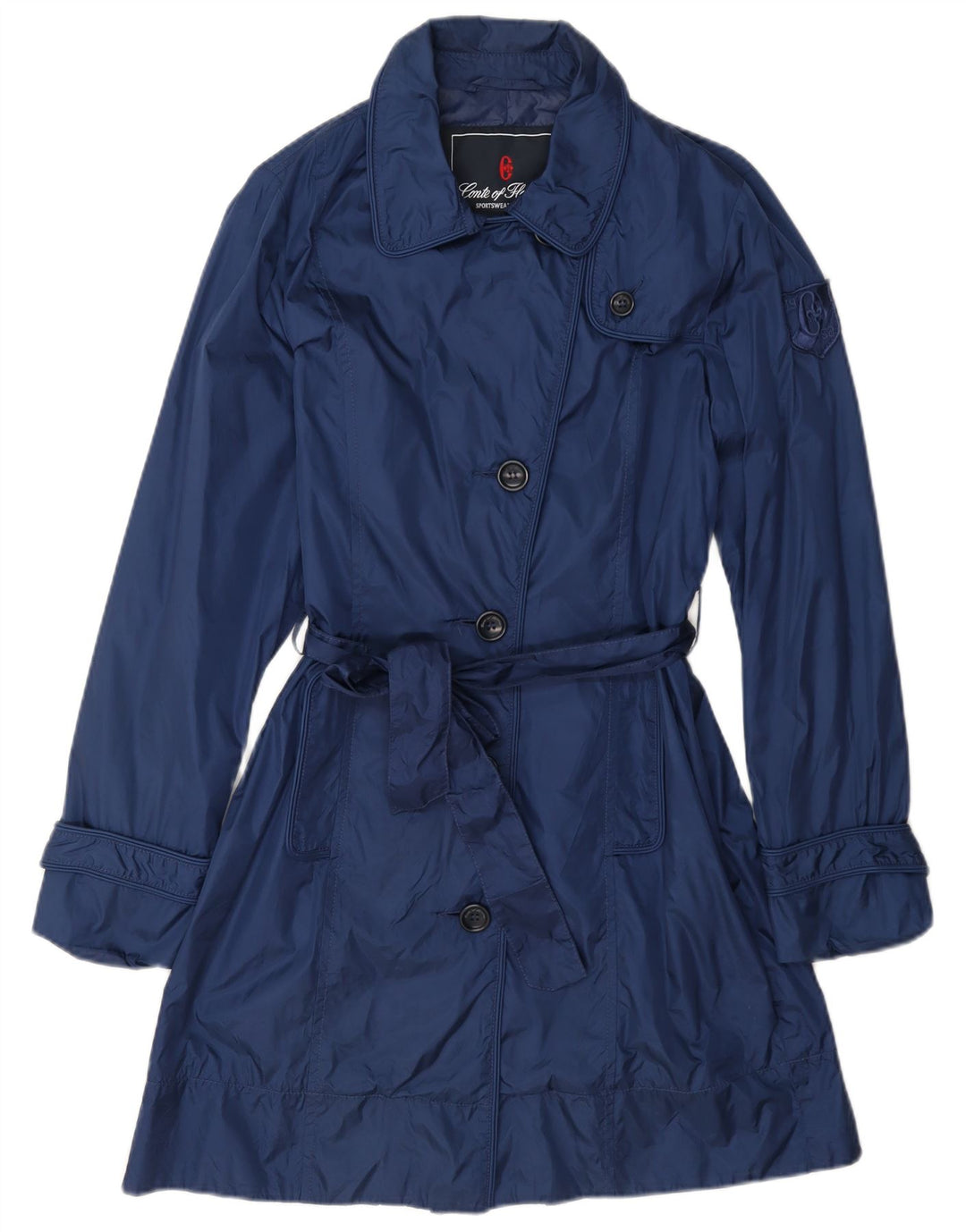 Conte of Florence Trench Coat til kvinder IT 42 Mellem marineblå polyamid