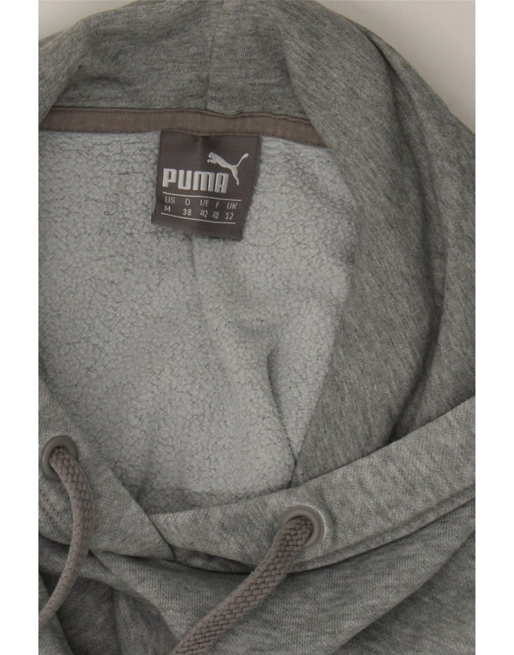 PUMA Womens Hoodie Jumper UK 12 Medium  Grey Cotton Vintage Puma and Second-Hand Puma from Messina Hembry 