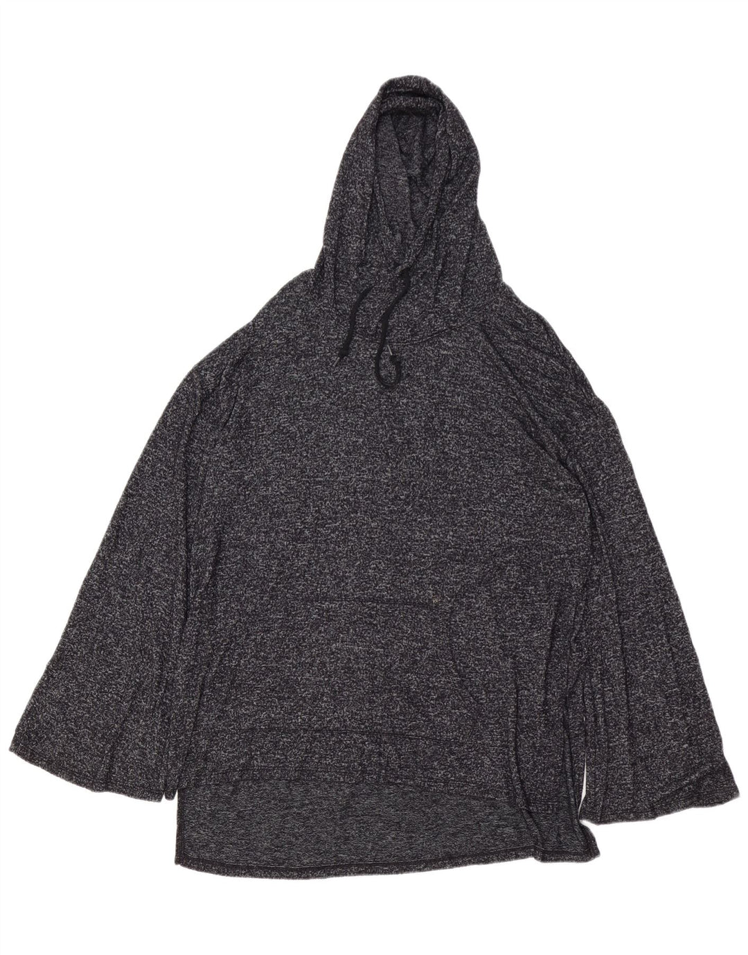 MOSSIMO Dame Longline Bluse Top UK 16 Large Grey Flecked Rayon