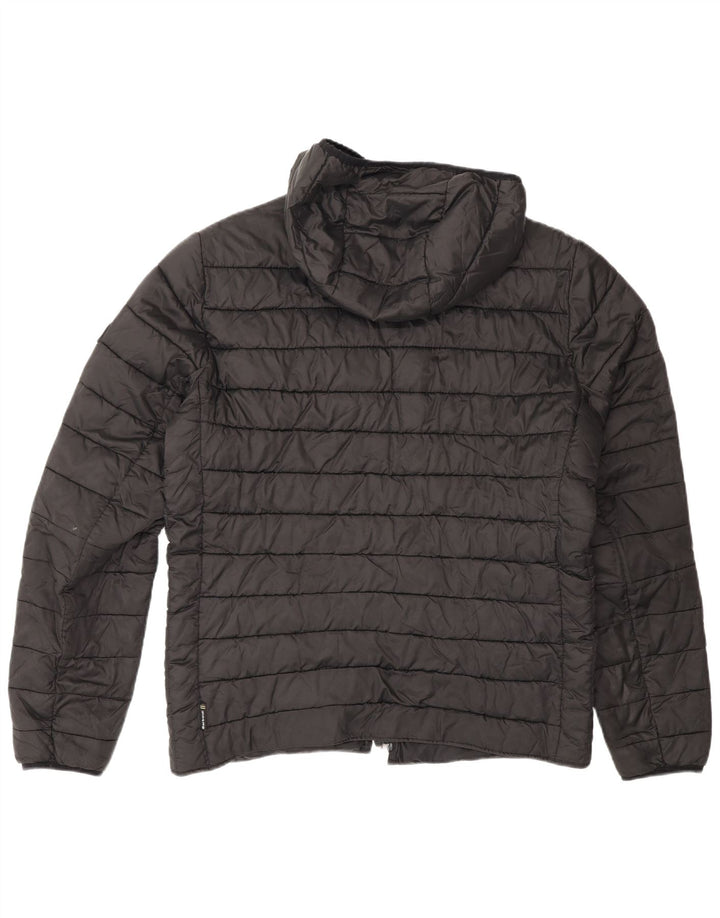 Barbour Herre hættepolstret jakke UK 40 Stor sort polyester