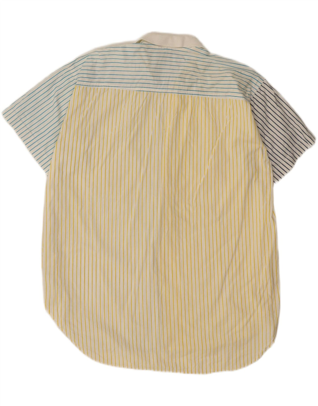 VINTAGE Mens Loose Fit Short Sleeve Shirt Small Multicoloured Striped Vintage Vintage and Second-Hand Vintage from Messina Hembry 