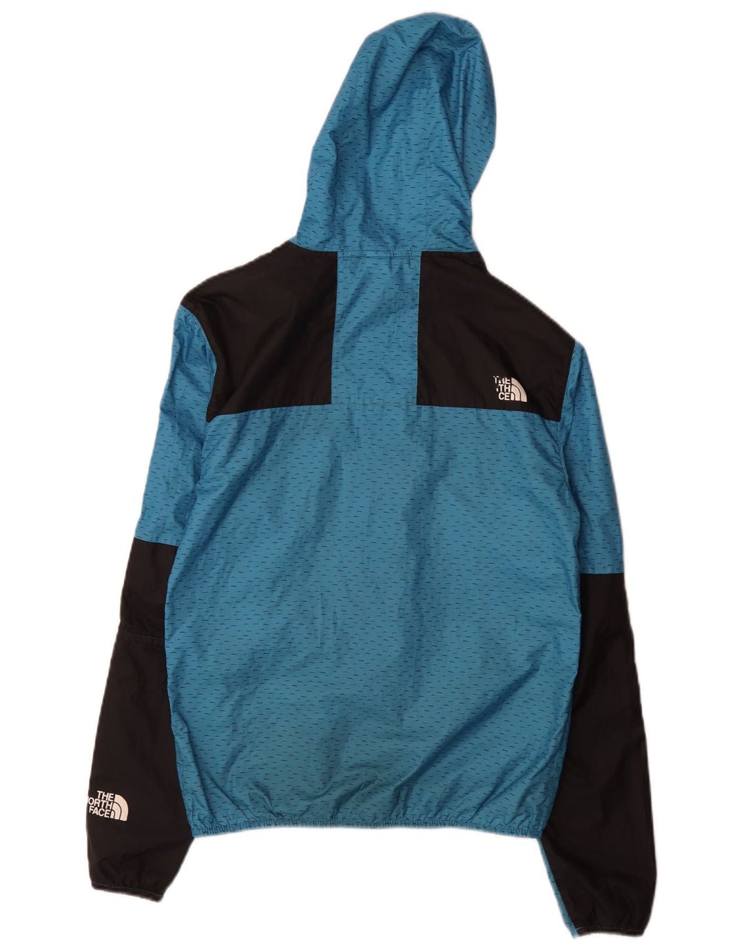 The North Face Regnjakke med hætte til mænd, lille blå polyester
