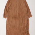 Max Mara Dame Weekend Langærmet Maxikjole UK 10 Lille Brun Geometrisk