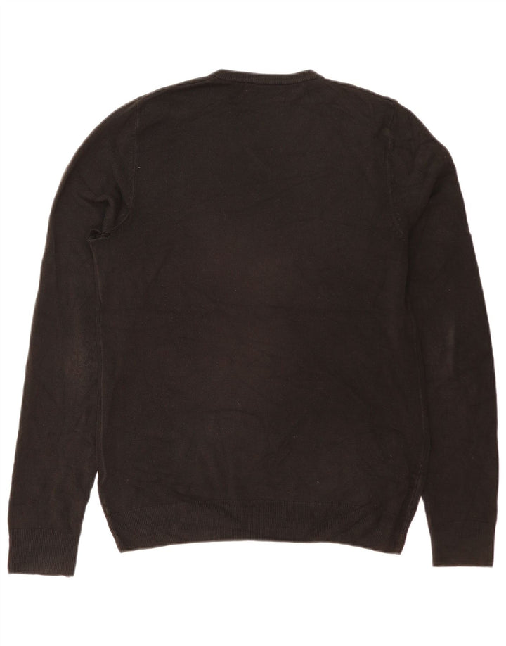 Marks & Spencer Herre V-hals sweater Medium Sort Akryl