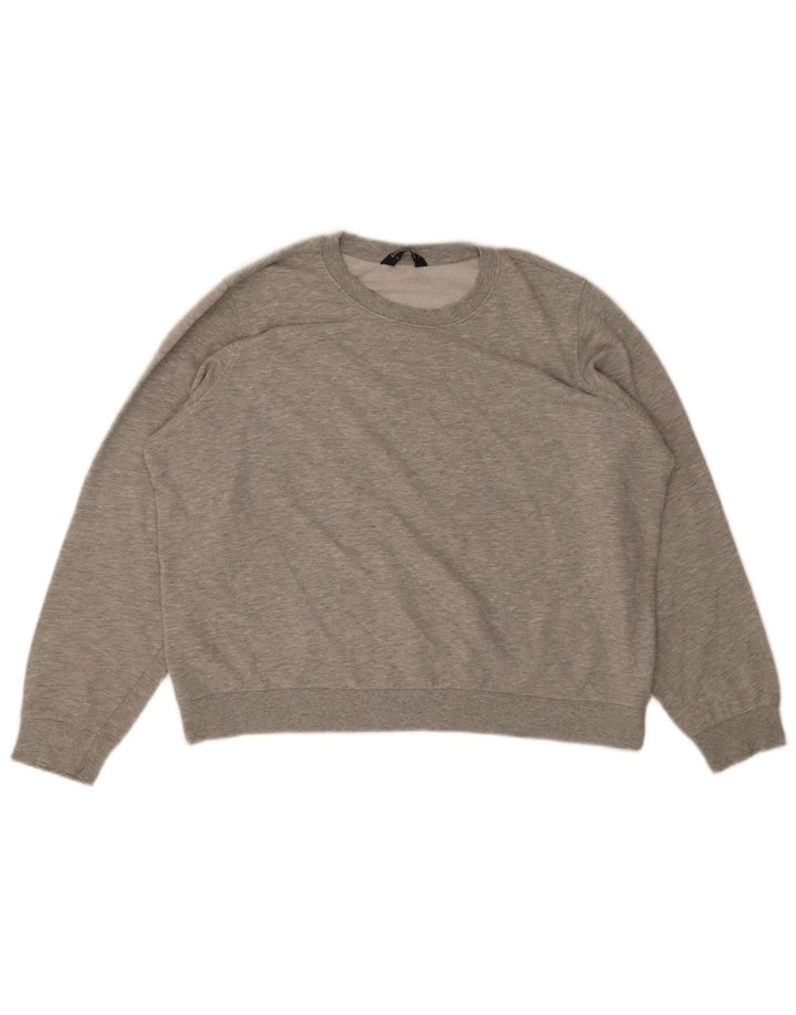 Marks & Spencer Dame Oversized Sweatshirt Jumper UK 18 XL Grå Flecked