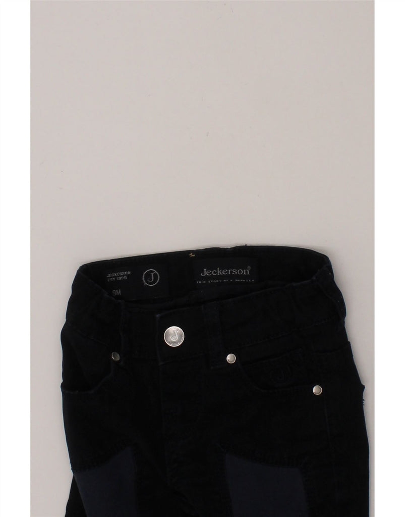 JECKERSON Baby Boys Straight Jeans 6-9 Months W18 L9 Navy Blue Cotton Vintage Jeckerson and Second-Hand Jeckerson from Messina Hembry 