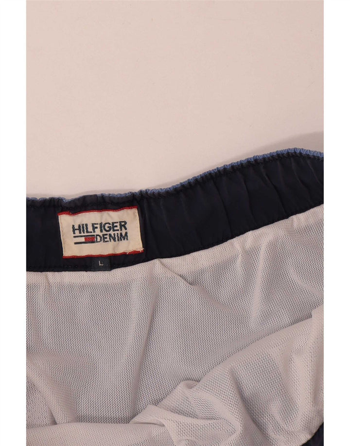 Tommy Hilfiger Grafiske badeshorts til mænd store blå polyester