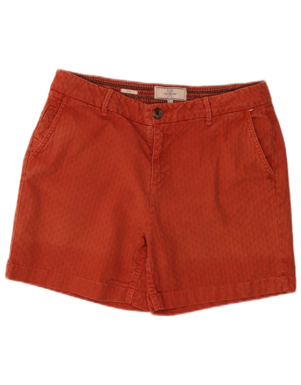 Fat Face Dame Chino Shorts UK 12 Medium W32 Rød Bomuld